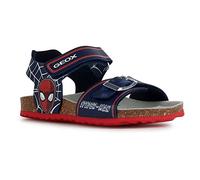Geox J Ghita Boy, Sandali Bambini e ragazzi, Navy Red, 32 EU