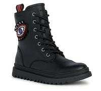 Geox J Gillyjaw Girl, Stivale alla Caviglia, Multicolore (Black Dk Red), 30 EU