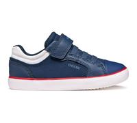 Geox J Gisli Boy A Basket, Blu Marino/Bianco, 35 EU