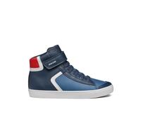 Geox J Gisli Boy A, Scarpe da Ginnastica Bambini e Ragazzi, Blu Red, 38 EU