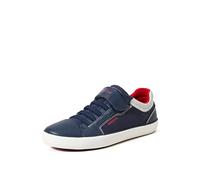 Geox J Gisli Boy A, Scarpe da ginnastica Bambini e ragazzi, Blu Rosso Navy Red, 35 EU