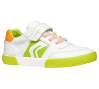 Geox J GISLI Boy D - Scarpe da Ginnastica Bambino, White/Green Fluo,