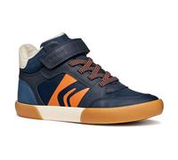 Geox J GISLI Boy Sneaker, Navy/Dk Arancione, 32 EU, Navy Dk Orange, 32 EU