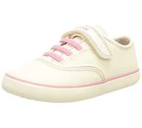 Geox J Gisli Girl A, Sneakers Bambine e ragazze, Bianco/Rosa (White/Pink), 35 EU