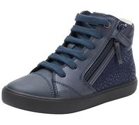 Geox J Gisli Girl B, Scarpe da Ginnastica, Navy Silver, 34 EU