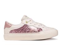 Geox J GISLI Girl B Sneaker, LT Ivory/LT Rose, 36 EU