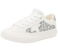 Geox J Gisli Girl B, Scarpe da Ginnastica, White Lt Silver, 34 EU