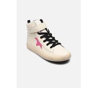 Geox J GISLI Girl Sneaker, LT Avory/Fucsia, 34 EU, Lt Avorio Fucsia, 34 EU