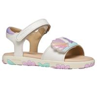 Geox J Sandal Haiti Girl, White Lt Pink, 25 EU