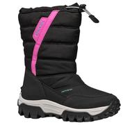 Geox J HIMALAYA GIRL B AB - Scarpone da neve, BLACK/FUCHSIA,