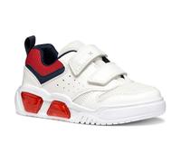 Geox J ILLUMINUS Boy A - Scarpe da Ginnastica Bambino, White/Red,