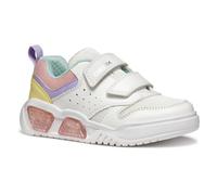 Geox J ILLUMINUS Girl A, Scarpe da Ginnastica, White/Multicolor, 36 EU