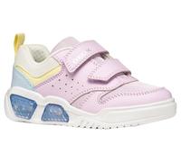 Geox J ILLUMINUS Girl A Sneaker, Lilac/Sky, 25 EU