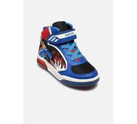 Geox J Inek Boy, Scarpe da Ginnastica, Royal Red, 27 EU