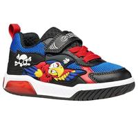 Geox J INEK Boy A Sneaker, Royal/Red, 28 EU