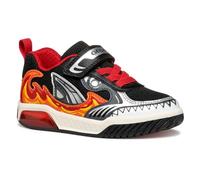 Geox J INEK Boy D - Scarpe da Ginnastica Bambino, Black/Red,