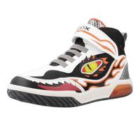 Geox J Inek Boy, Scarpe da ginnastica Bambini e ragazzi, Bianco (White/Orange), 27 EU