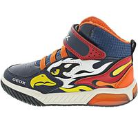 Geox J Inek Boy, Scarpe da ginnastica Bambini e ragazzi, Blu (Navy/Orange), 33 EU