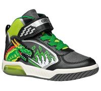 Geox J INEK Boy Sneaker, Black/Lime, 36 EU, Nero Lime, 36 EU