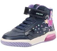 Geox J INEK Girl B, Scarpe da Ginnastica, Navy/Multicolor, 26 EU