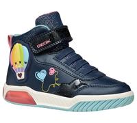 Geox J Inek Girl, Scarpe da Ginnastica, Navy Watersea, 25 EU