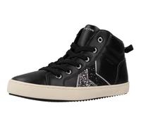 Geox J Kalispera Girl B, Scarpe da Ginnastica, Nero (Black Dk Silver), 25 EU
