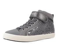 Geox J Kalispera Girl Sneaker, Dk Grey, 33 EU, Grigio Scuro, 33 EU