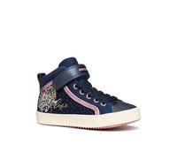 Geox J Kalispera Girl Sneaker, Navy/Dk Rose, 32 EU, Navy Dk Rose, 32 EU