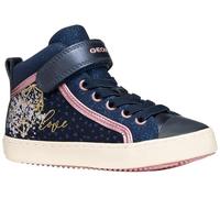 Geox J Kalispera Girl Sneaker, Navy/Dk Rose, 36 EU, Navy Dk Rose, 36 EU