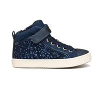 Geox J Kalispera Girl Sneaker, Navy/LT Gold, 34 EU, Navy Lt Gold, 34 EU