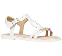 Geox J Karly Girl Sandal, bianco, 28 EU