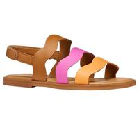 Geox J Karly Girl Sandal, Cognac/Fucsia, 35 EU