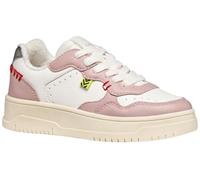 Geox J Lestrella Girl, Scarpe da Ginnastica, Rosa Bianca, 39 EU