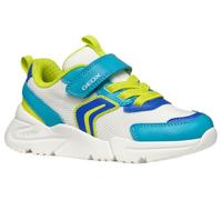 Geox J Loftus Boy B - Scarpe da Ginnastica Bambino, White/Turquoise,