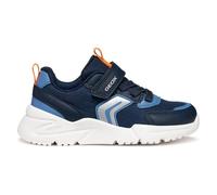 Geox J Loftus Boy, Scarpe da Ginnastica, Navy Arancio, 30 EU