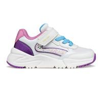 Geox J Loftus Girl A Sneaker, Bianco/Viola Dk, 25 EU