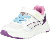 Geox J Loftus Girl A Sneaker, Bianco/Viola Dk, 28 EU