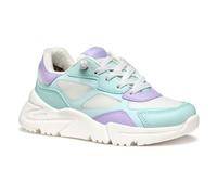 Geox J Loftus Girl B - Scarpe da Ginnastica Bambina, Aqua/White,