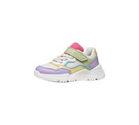 Geox J Loftus Girl B Sneaker, Multicolour/White, 24 EU