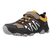 Geox J Magnetar Boy B ABX, Scarpe da Ginnastica Bambini e Ragazzi, Brown Dk Yellow J263zb0, 24 EU