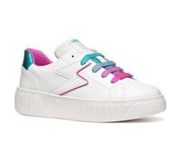Geox J MIKIROSHI Girl A - Scarpe da Ginnastica Bambina, White/Multicolor,