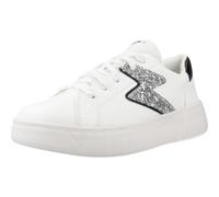 Geox J MIKIROSHI Girl A - Scarpe da Ginnastica Bambina, White/Silver,
