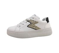 Geox J Mikiroshi Girl A, Scarpe da Ginnastica, Bianco Nero, 39 EU