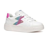 Geox J MIKIROSHI Girl A, Scarpe da Ginnastica, White/Multicolor, 37 EU