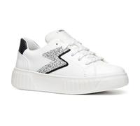 Geox J MIKIROSHI Girl A, Scarpe da Ginnastica, White/Silver, 39 EU