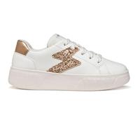 Geox J MIKIROSHI Girl A Sneaker, Bianco/Oro Rosa, 32 EU