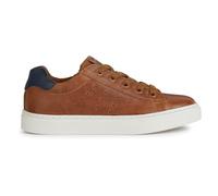 Geox J Nashik Boy A, Scarpe da Ginnastica, Cognac Navy, 36 EU