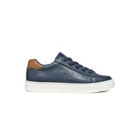 Geox J Nashik Boy, Scarpe da Ginnastica, Navy Brown, 40 EU