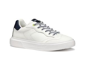 Geox J NETTUNO Boy A - Scarpe da Ginnastica Bambino, White/Navy,