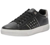 Geox J Nettuno Girl B, Scarpe da Ginnastica Donna, Nero (Black Dk Silver), 38 EU